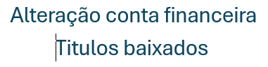alteraçao cf