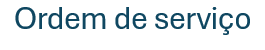 ordem de serviço